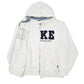 Mens White Nike Vintage 2000s Spellout Hoodie Full Zip Jumper