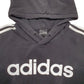 Mens Black Adidas Spellout Hoodie Jumper