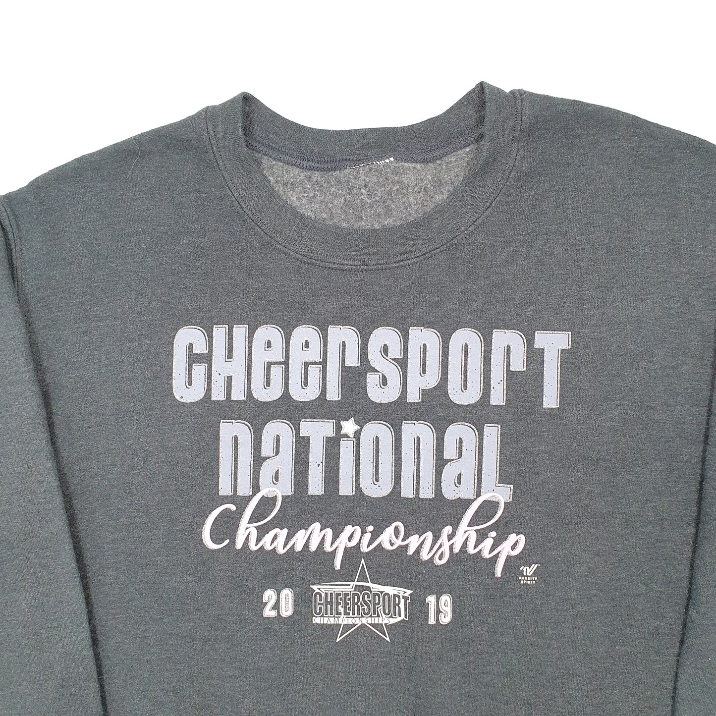 Mens Grey Unbranded USA Cheerleading Championship Crewneck Jumper