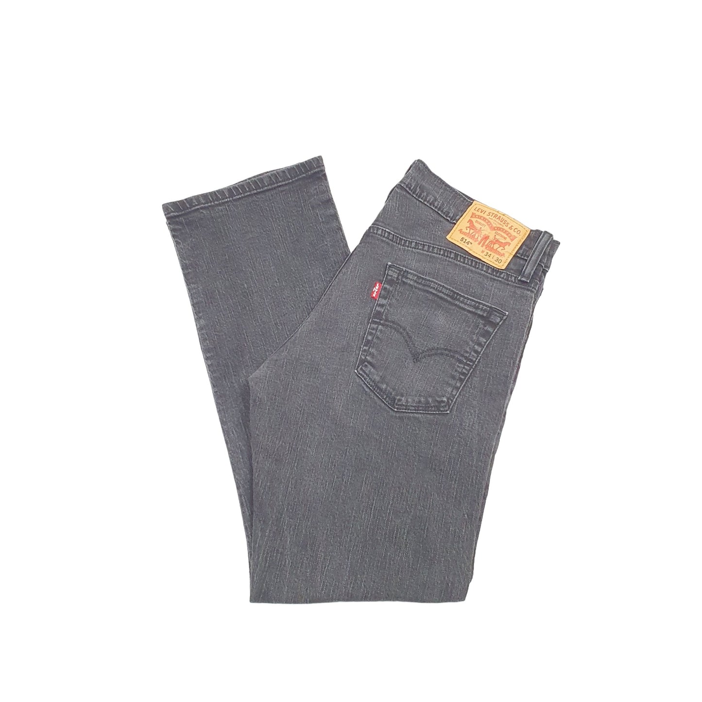 Levis 514 Straight Fit Jeans W34 L29 Black