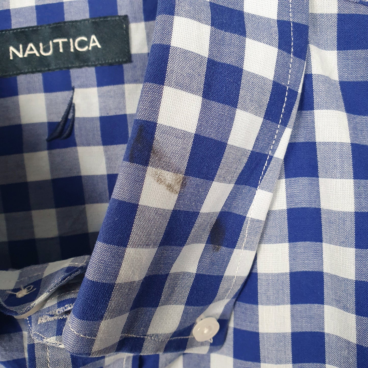 Mens Blue Nautica  Long Sleeve Shirt