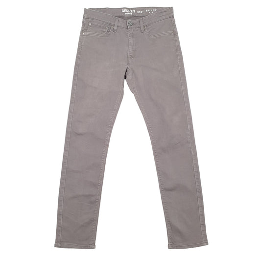 Levis Denizen Skinny Fit Stretch Jeans W32 L30 Grey
