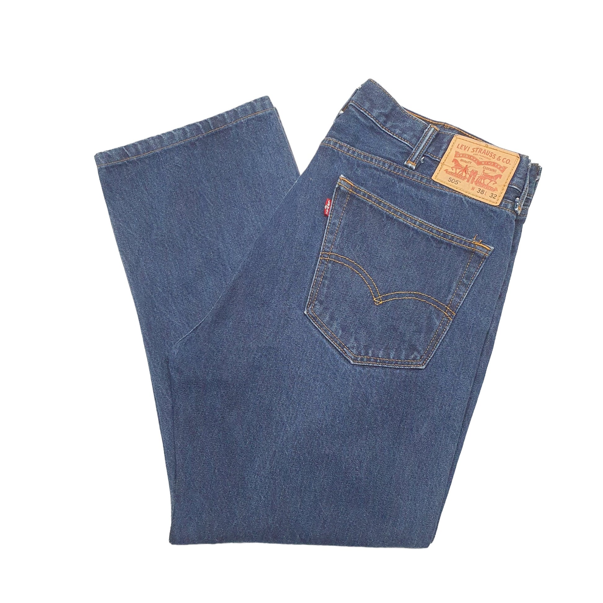 Mens Blue Levis  505 JeansW38 L26