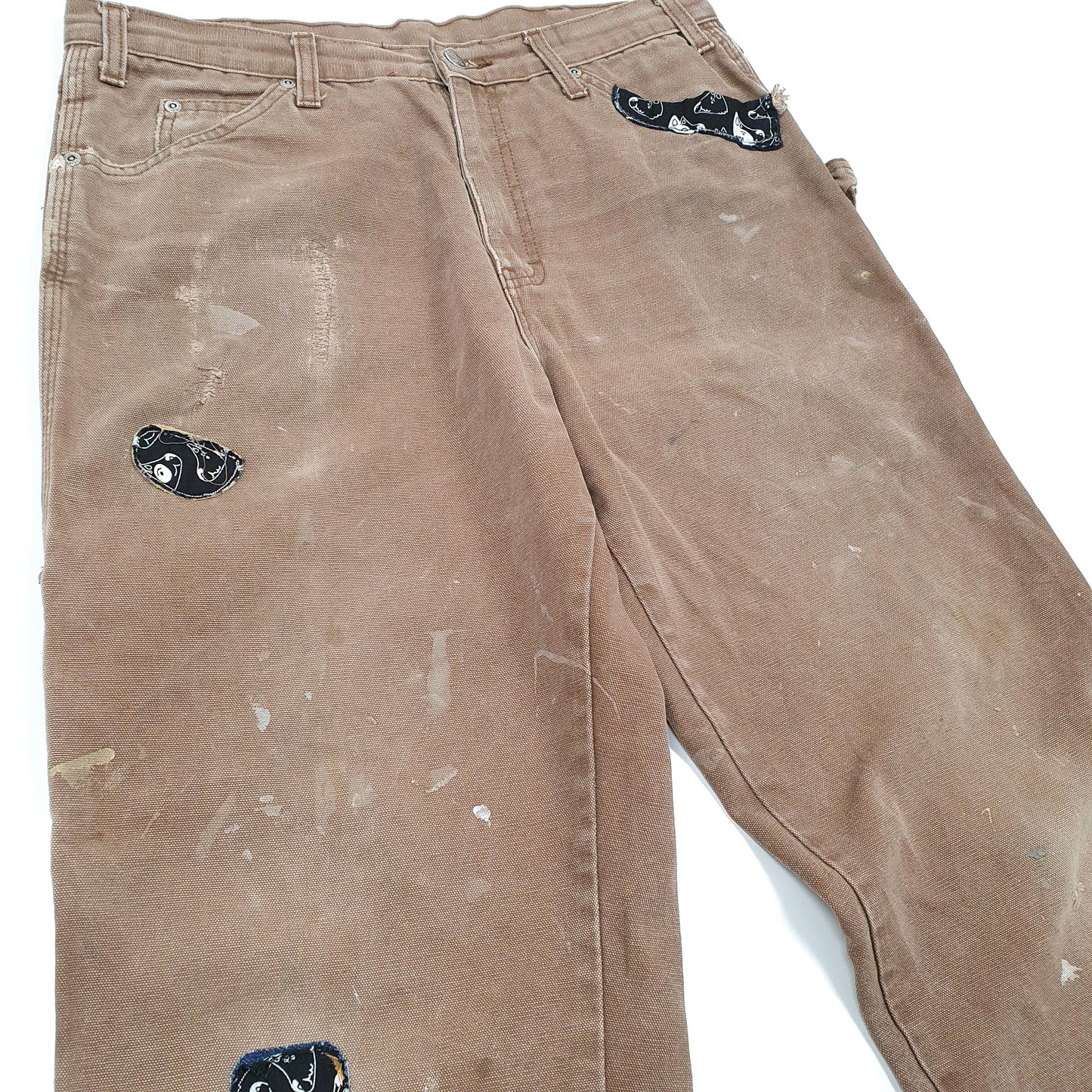 Mens Dickies Brown Carpenter Trousers W34 L30 Brown