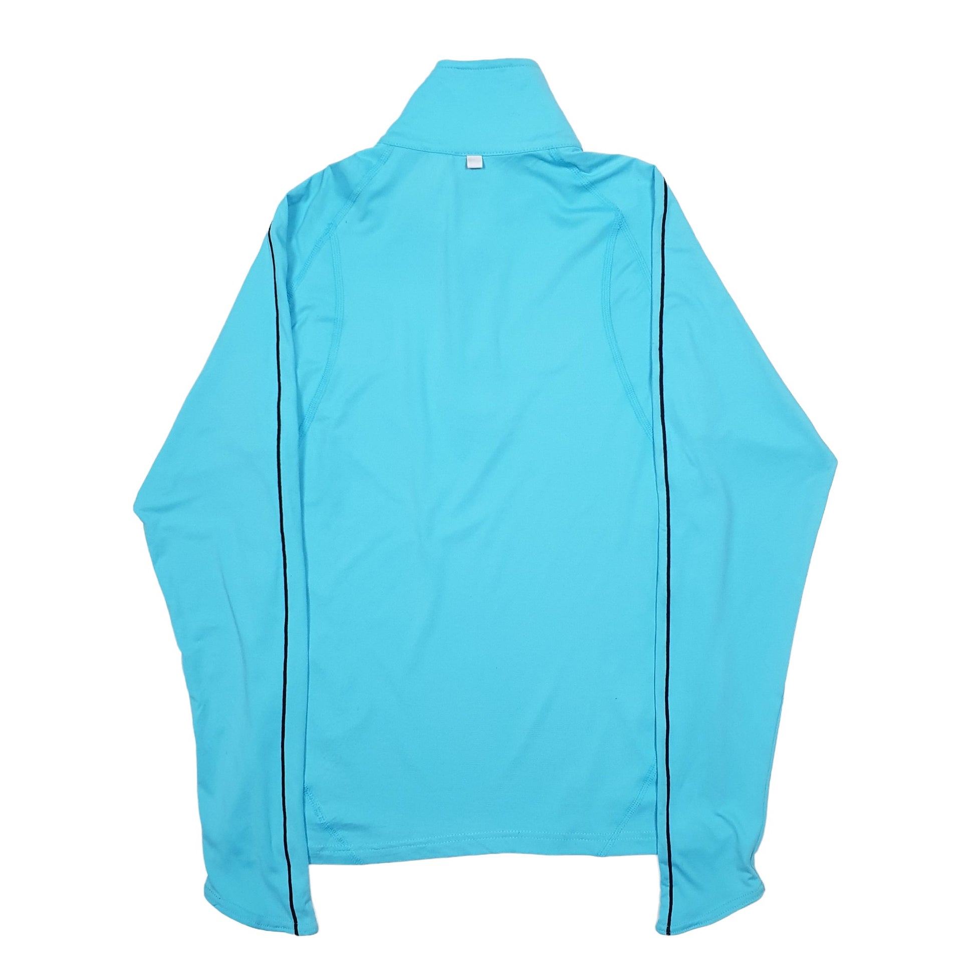 Womens Blue Champion DuoDry Active Running Sport Quarter Zip Jumper