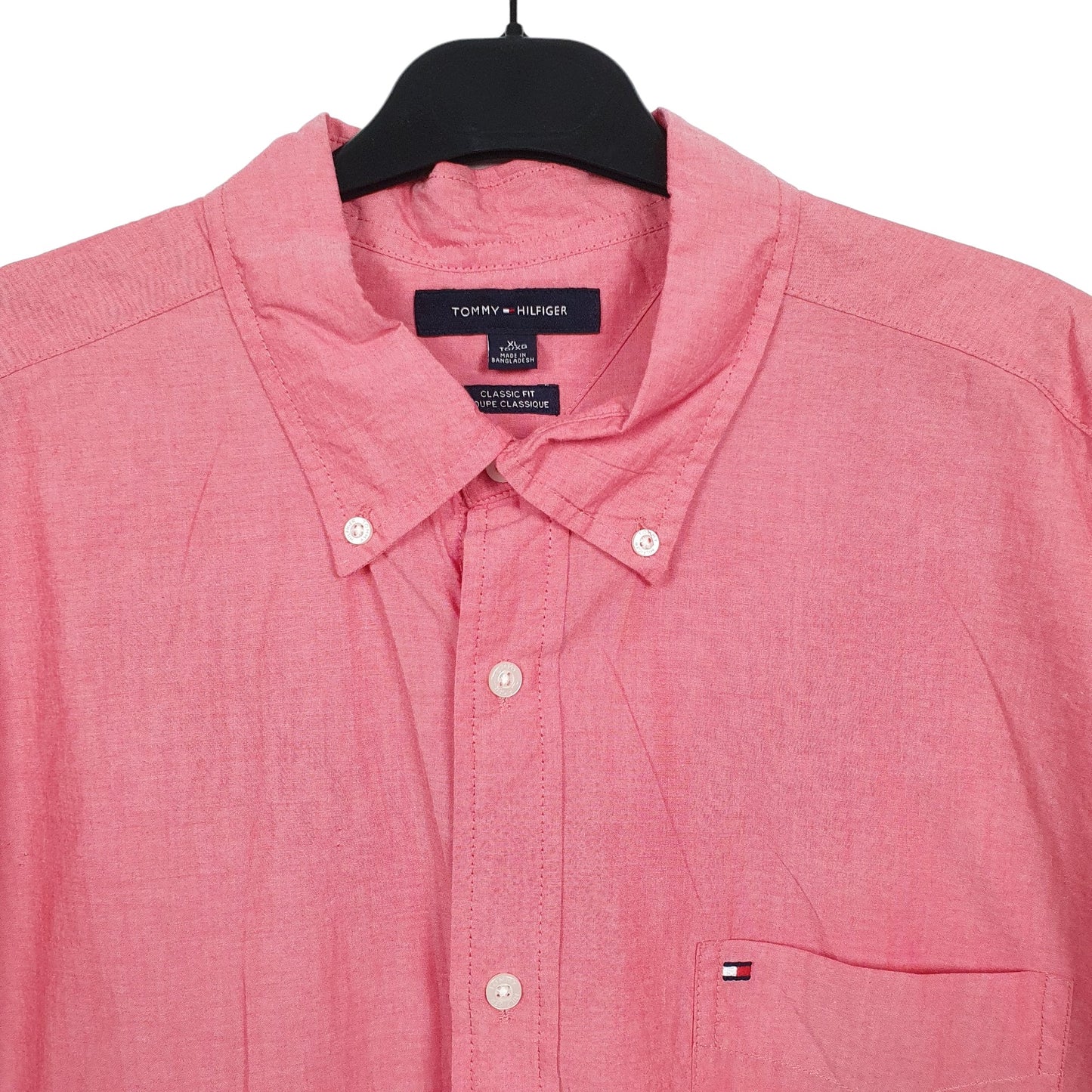 Tommy Hilfiger Short Sleeve Regular Fit Shirt Pink