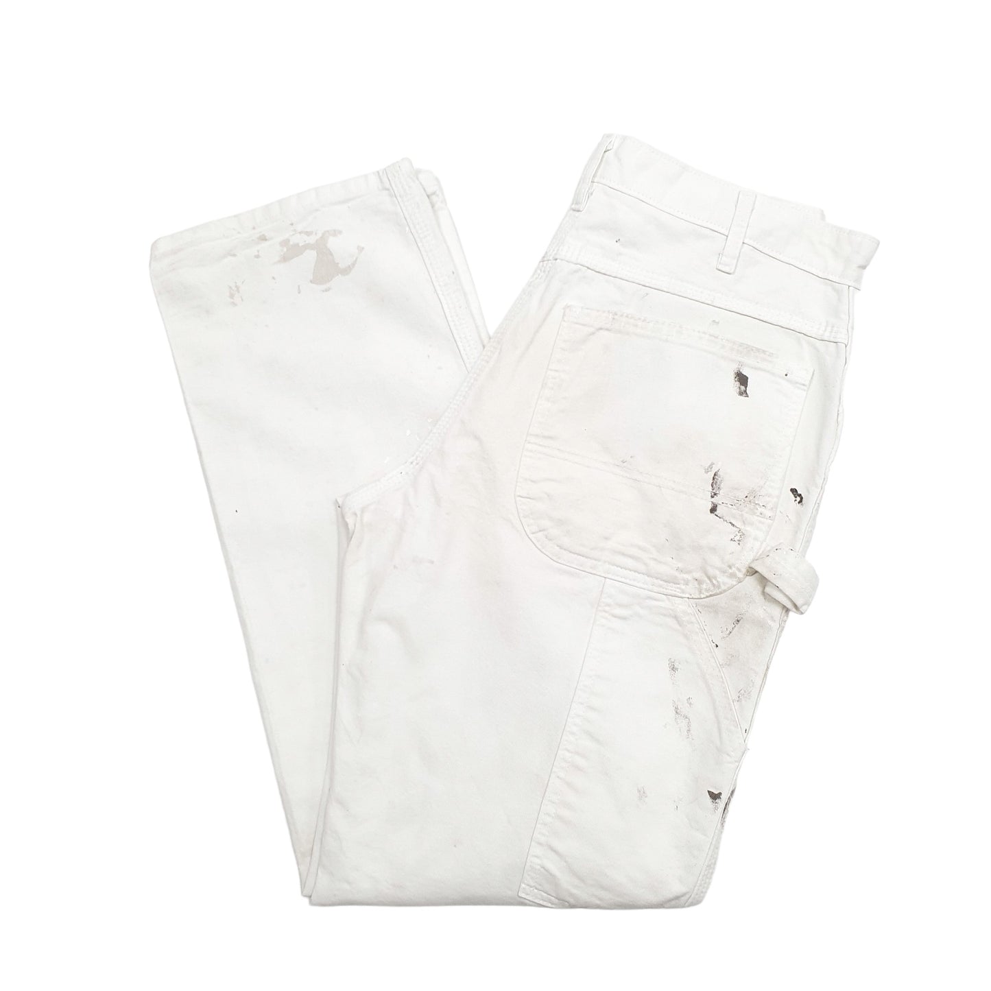 Mens White Dickies  Carpenter Trousers