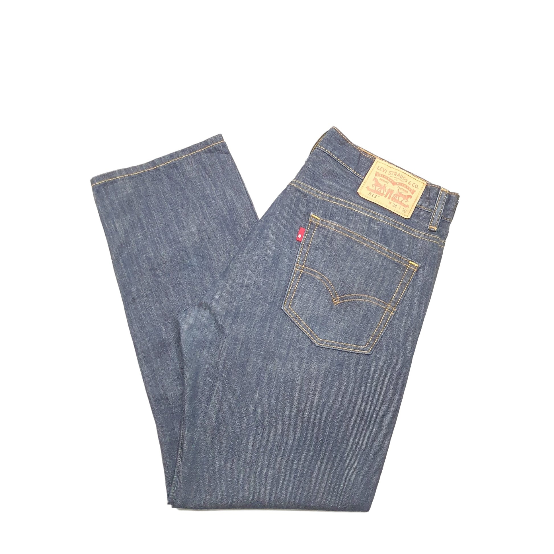 Levis 513 Slim Fit Jeans W34 L28 Blue