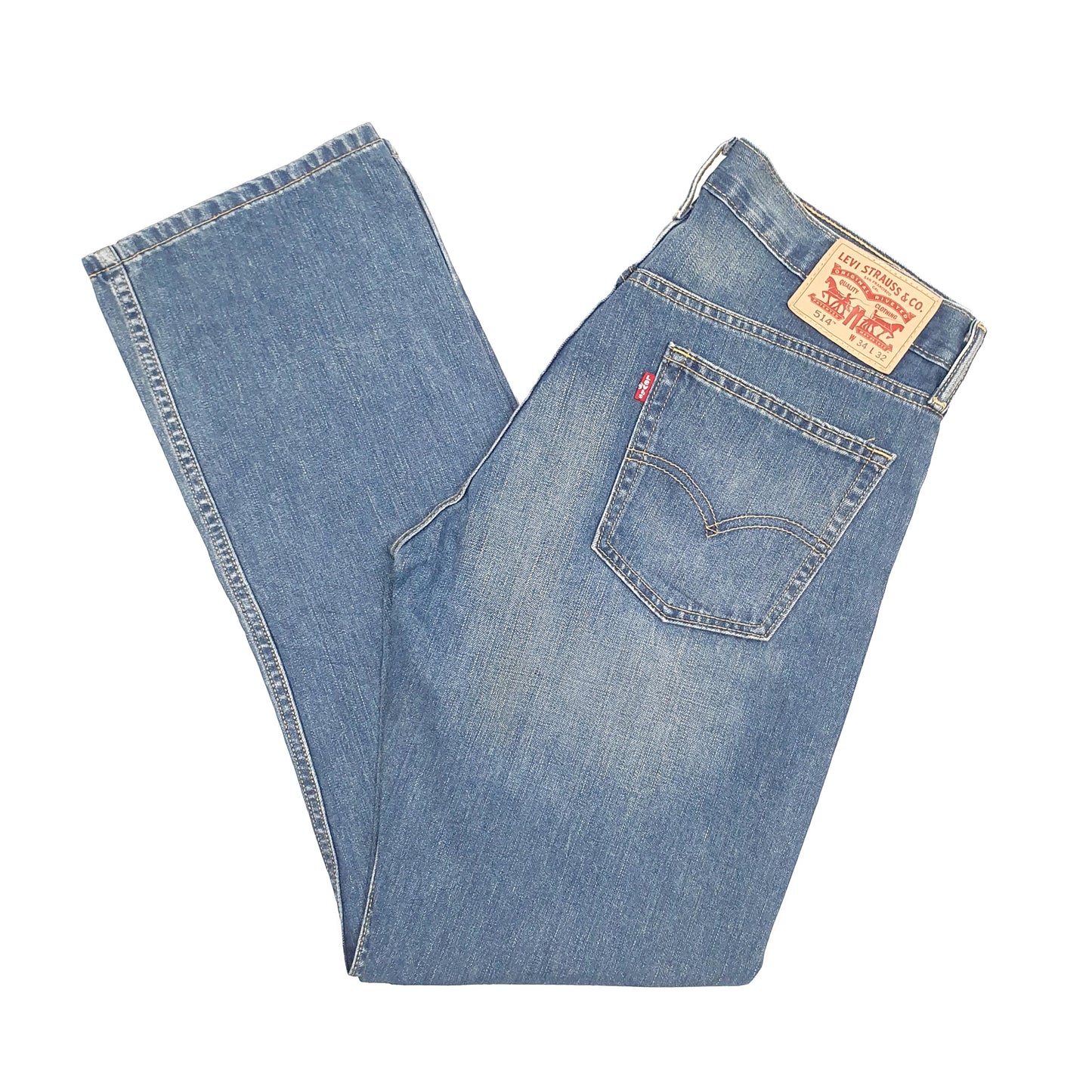 Levis 514 Straight Fit Jeans W34 L32 Blue