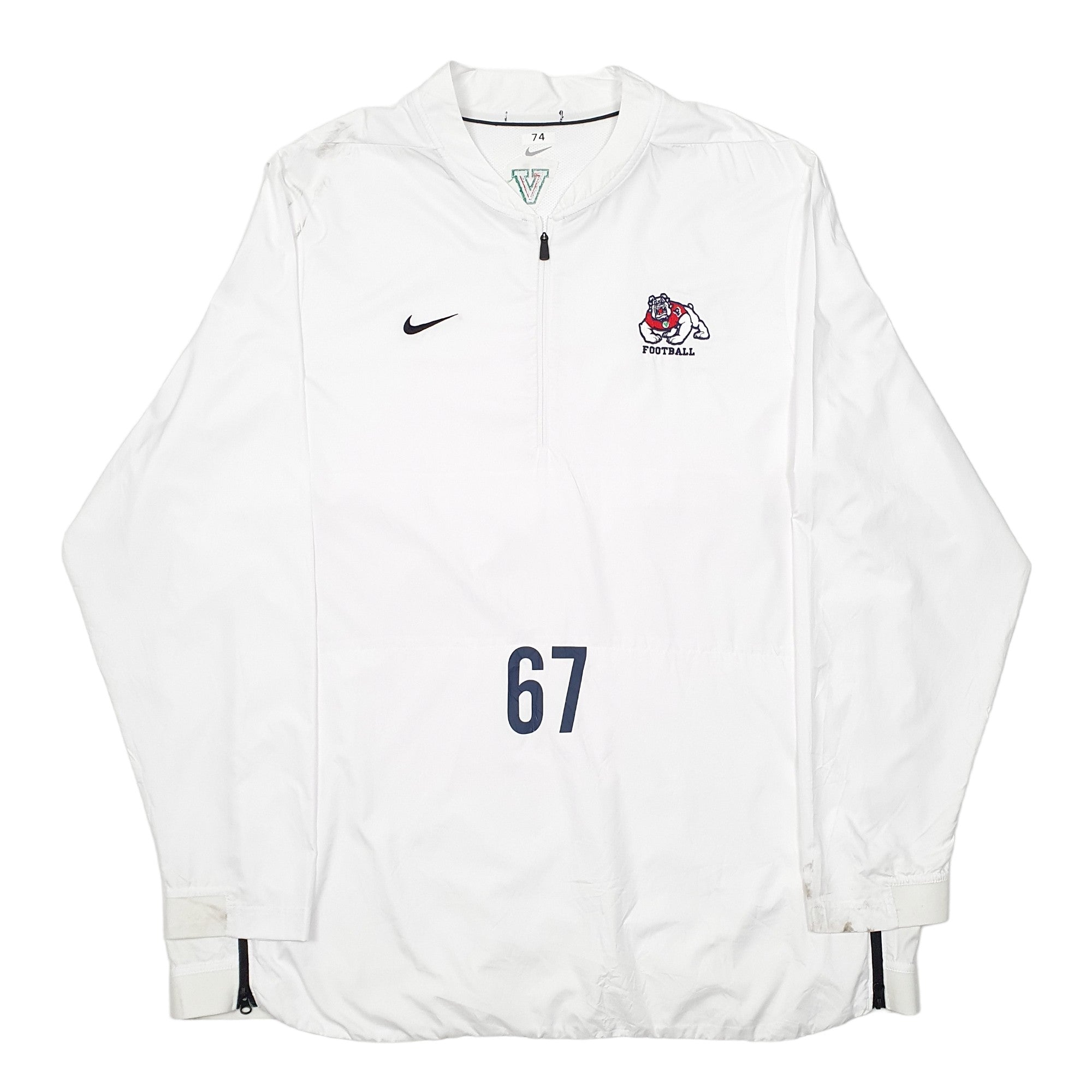 white nike ohio state pullover jacket