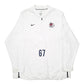 Mens White Nike Fresno State Bulldogs American Football Active Quarter Zip Jumper