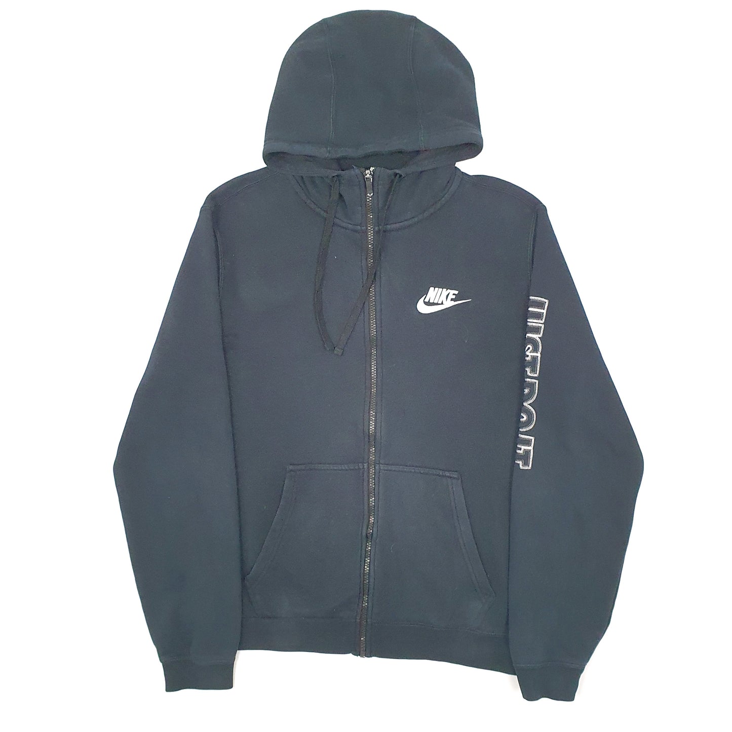 Mens Black Nike Hoodie Tech Fleece Full Zip Jumper