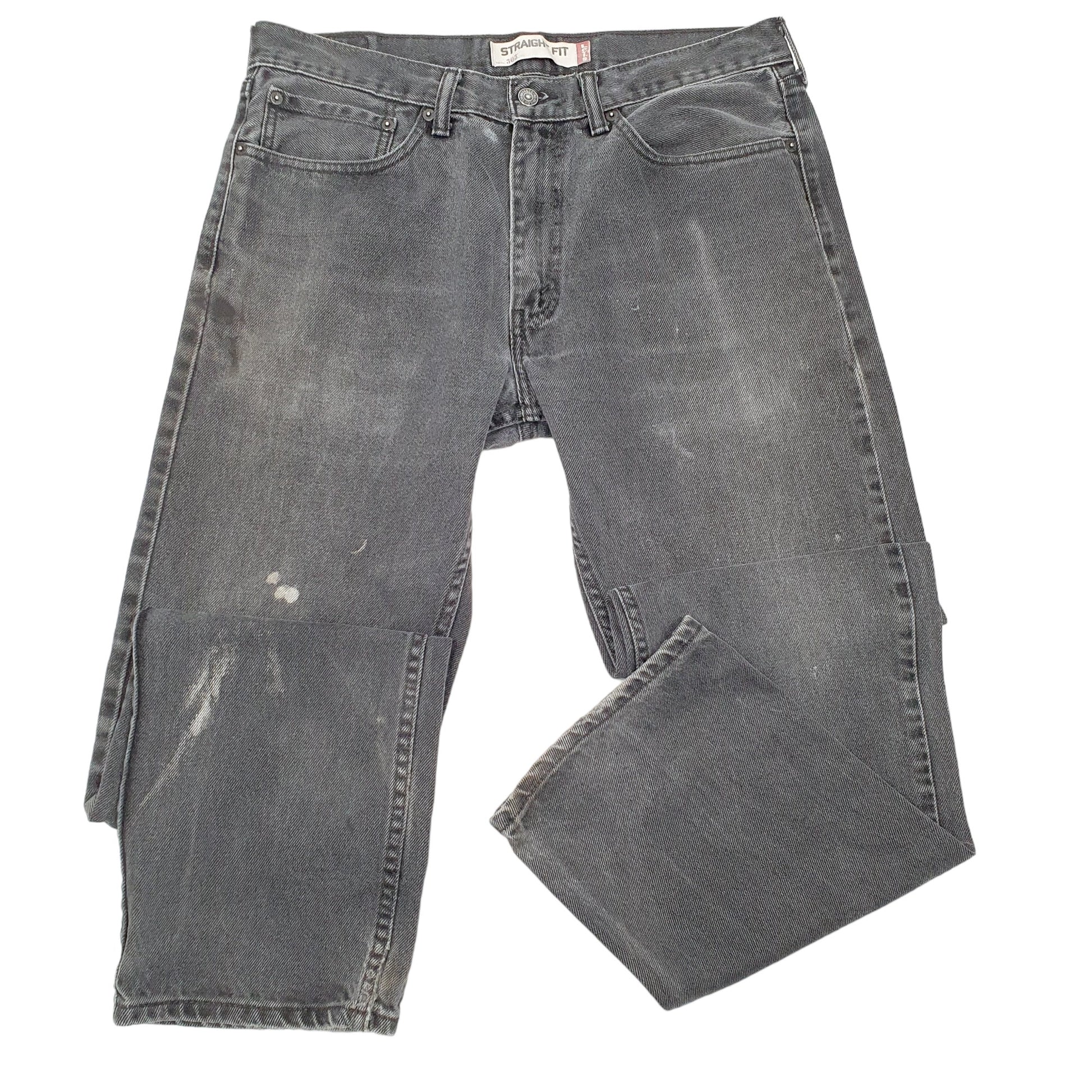 Mens Grey Levis  505 JeansW34 L34