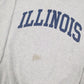 Gildan Illinois USA Vintage Crewneck L Grey