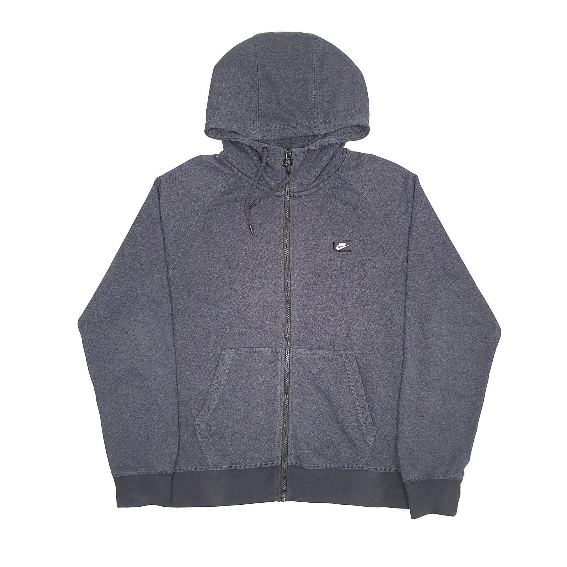 Mens Grey Nike Hoodie Full Zip Jumper