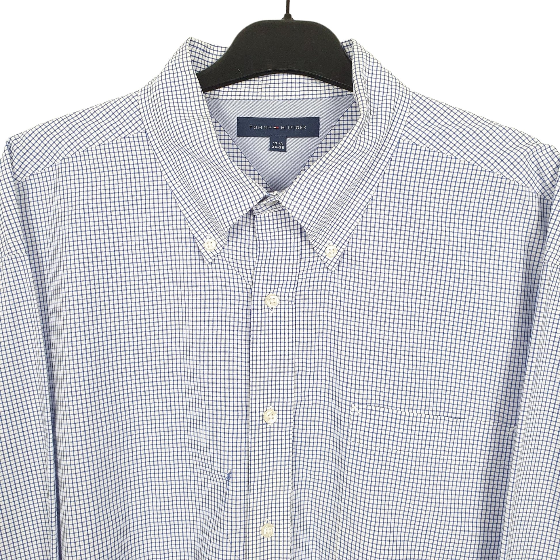 Tommy Hilfiger Long Sleeve Regular Fit Check Shirt Blue