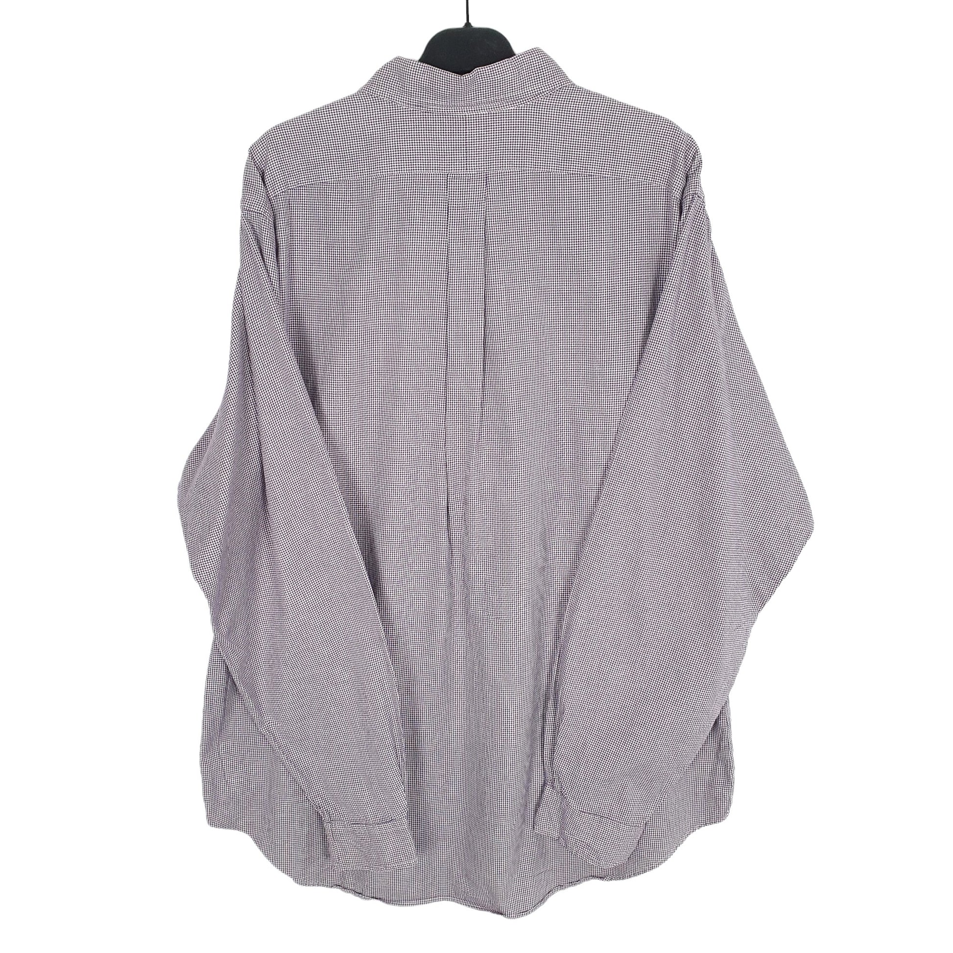 Ralph Lauren Houndstooth Long Sleeve Regular Fit Shirt Purple