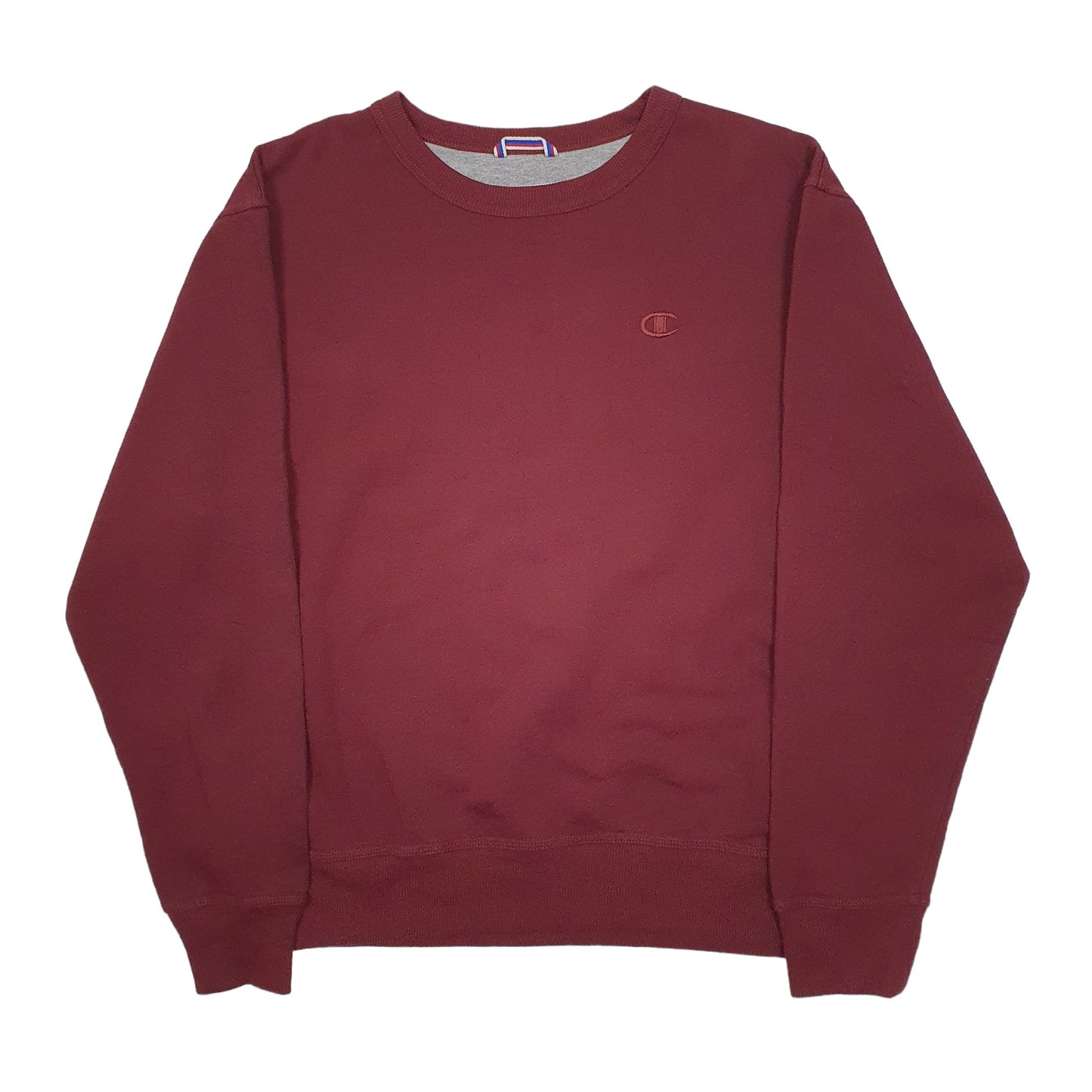 Mens Burgundy Champion  Crewneck Jumper