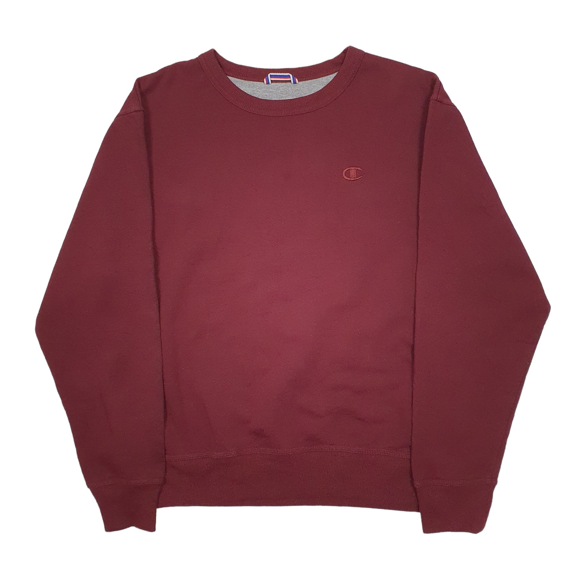 Mens Burgundy Champion  Crewneck Jumper