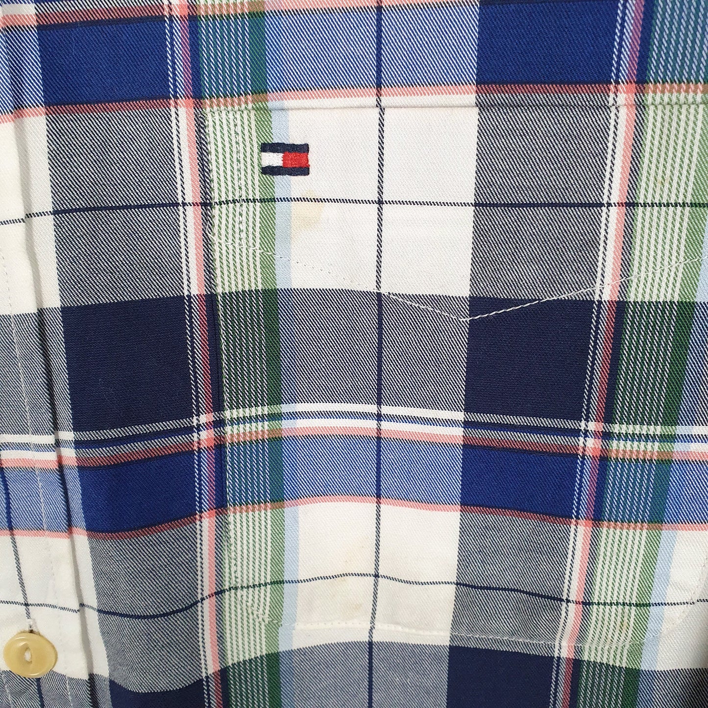 Tommy Hilfiger Long Sleeve Regular Fit Check Shirt Blue