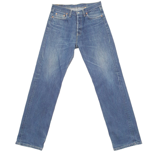 Levis 561 Loose Fit Straight Buckle Back Jeans W33 L33 Blue