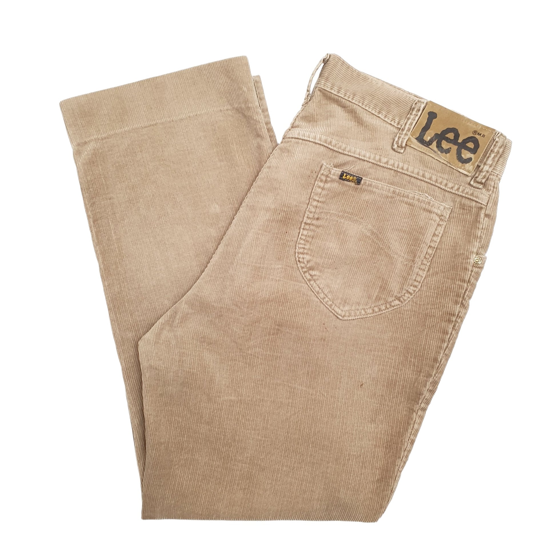 Womens Beige Lee  Corduroy Trousers