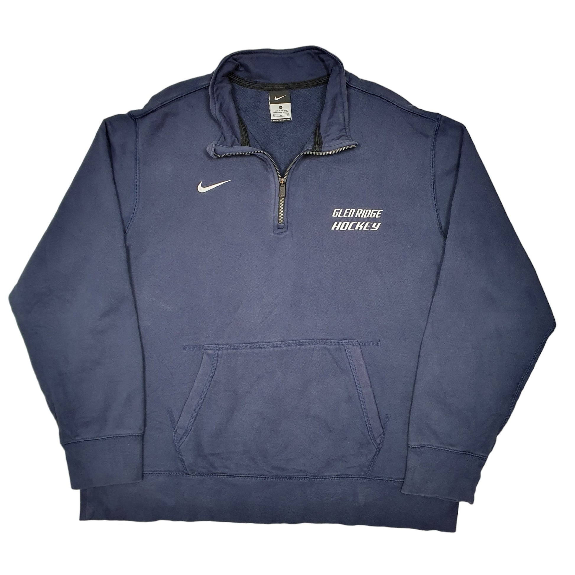  Navy Nike Glenridge Hockey Sweater Quarter Zip Jumper