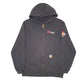 Mens Black Carhartt Hoodie Workwear Full Zip Jumper