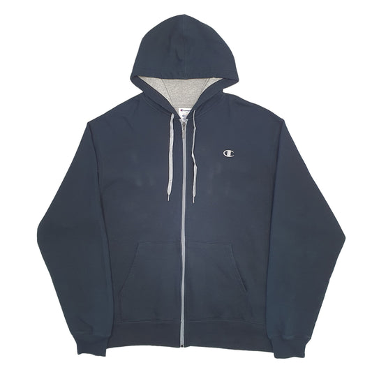 Mens Black Champion  Full Zip Jumper