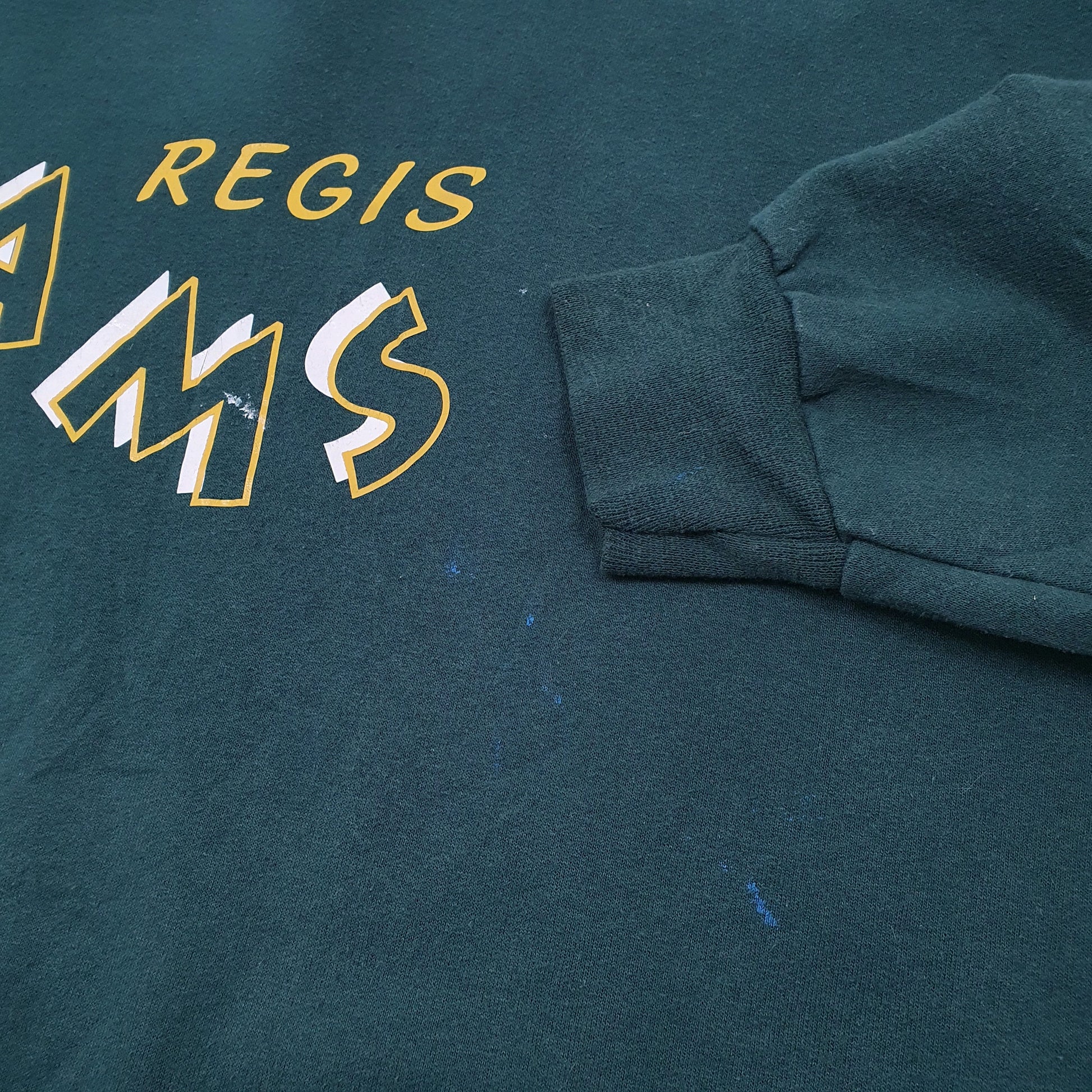 Unbranded Regis Rams American Football High School Vintage Crewneck L Green