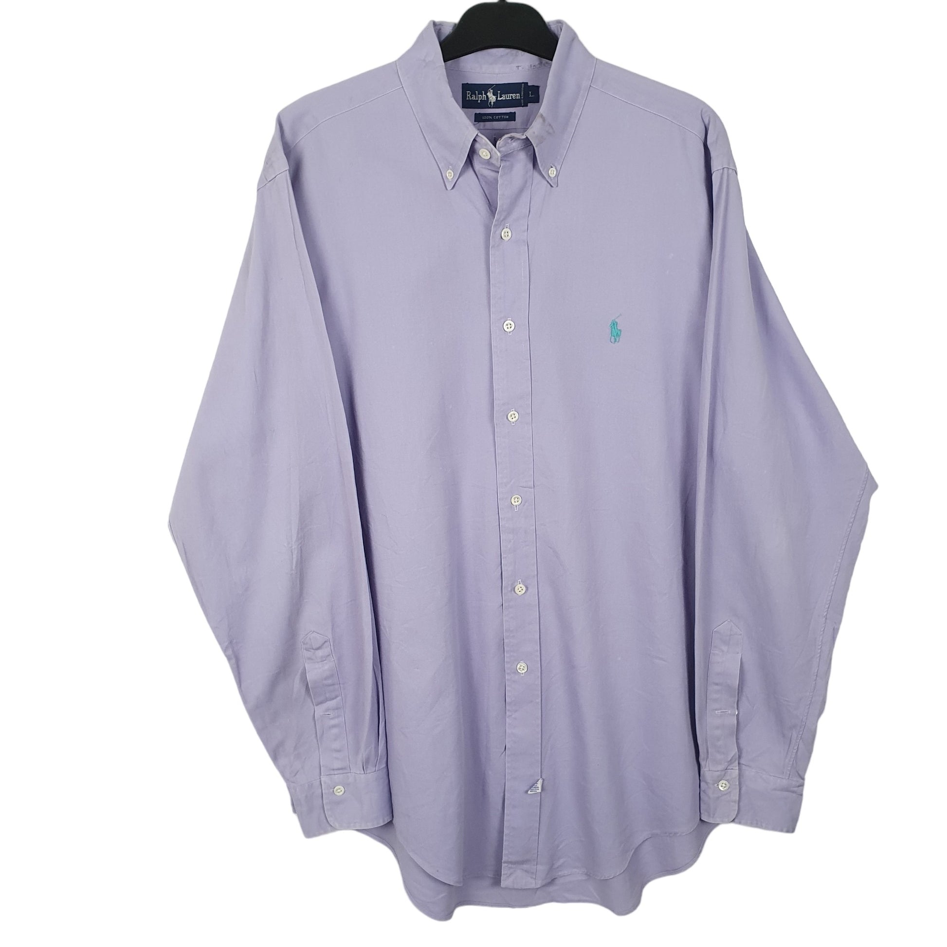 Mens Lilac Ralph Lauren  Long Sleeve Shirt