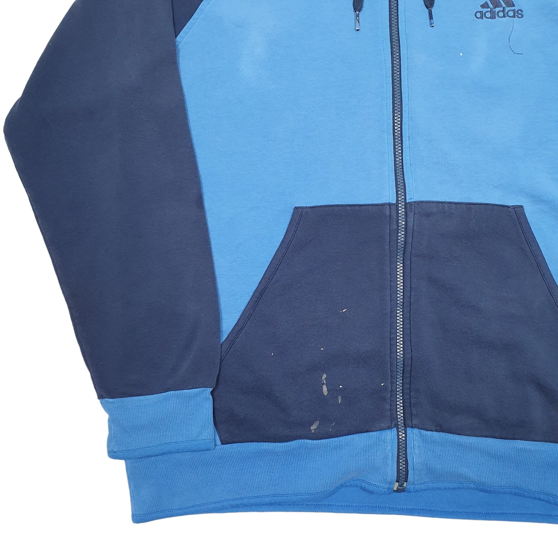 Mens Blue Adidas  Full Zip Jumper