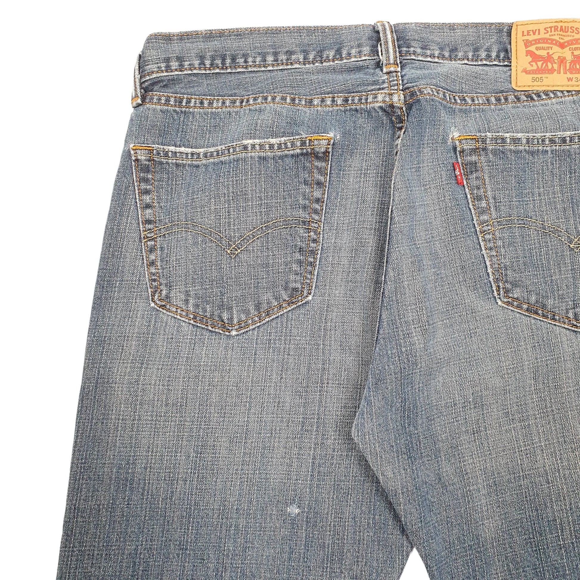Levis 505 Regular Fit Jeans W34 L32 Blue