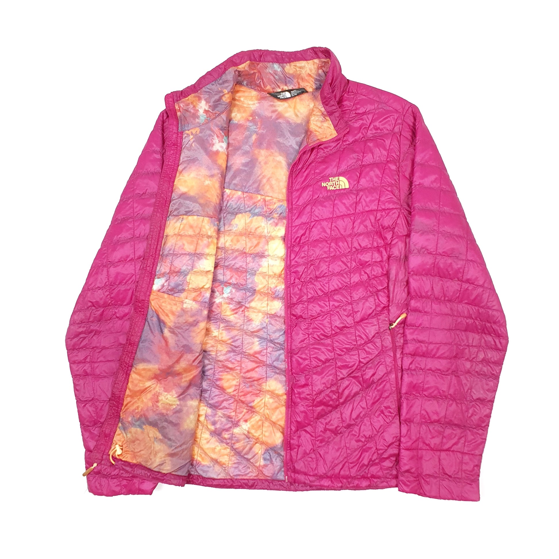 Womens Burgundy The North Face Thermoball Lightweight Puffer Jacket Coat