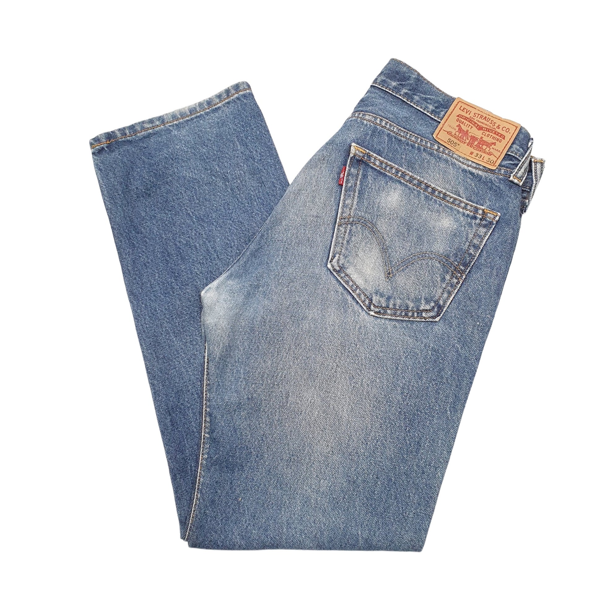 Mens Blue Levis  505 JeansW33 L29