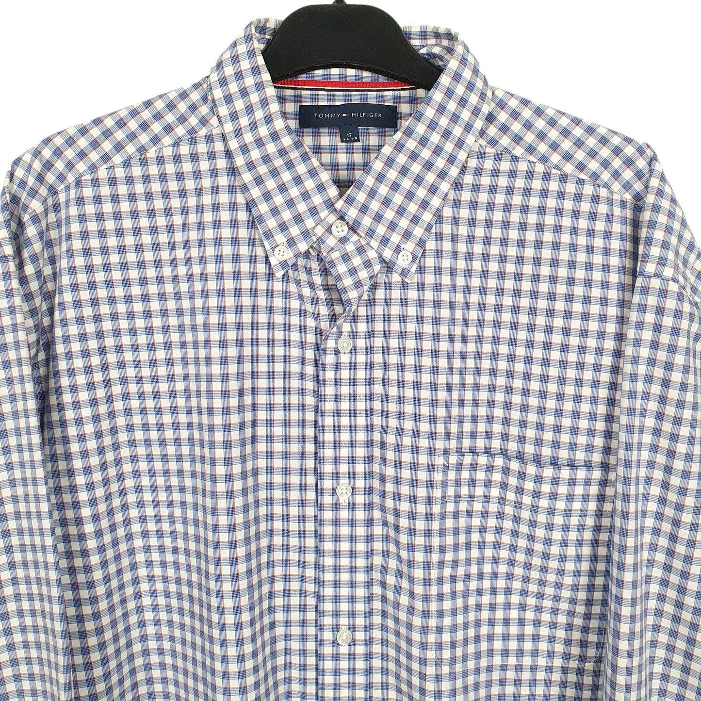 Tommy Hilfiger Long Sleeve Regular Fit Check Shirt Blue