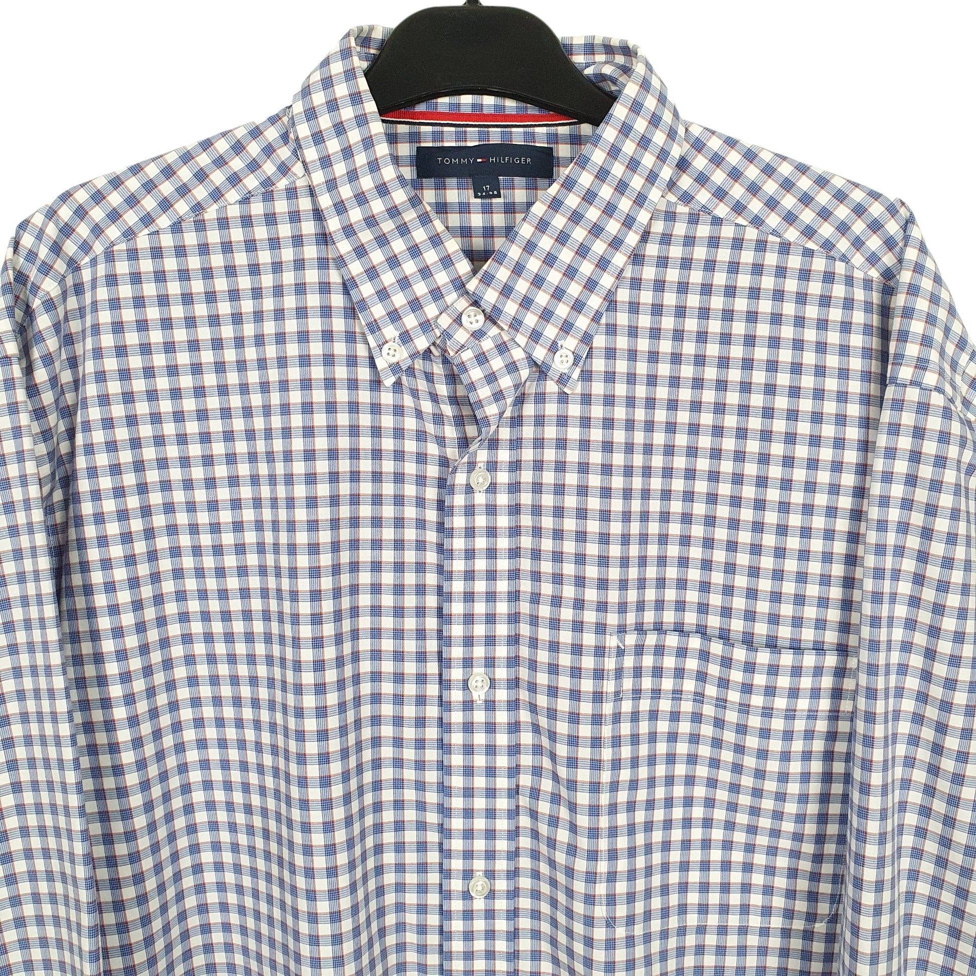 Tommy Hilfiger Long Sleeve Regular Fit Check Shirt Blue