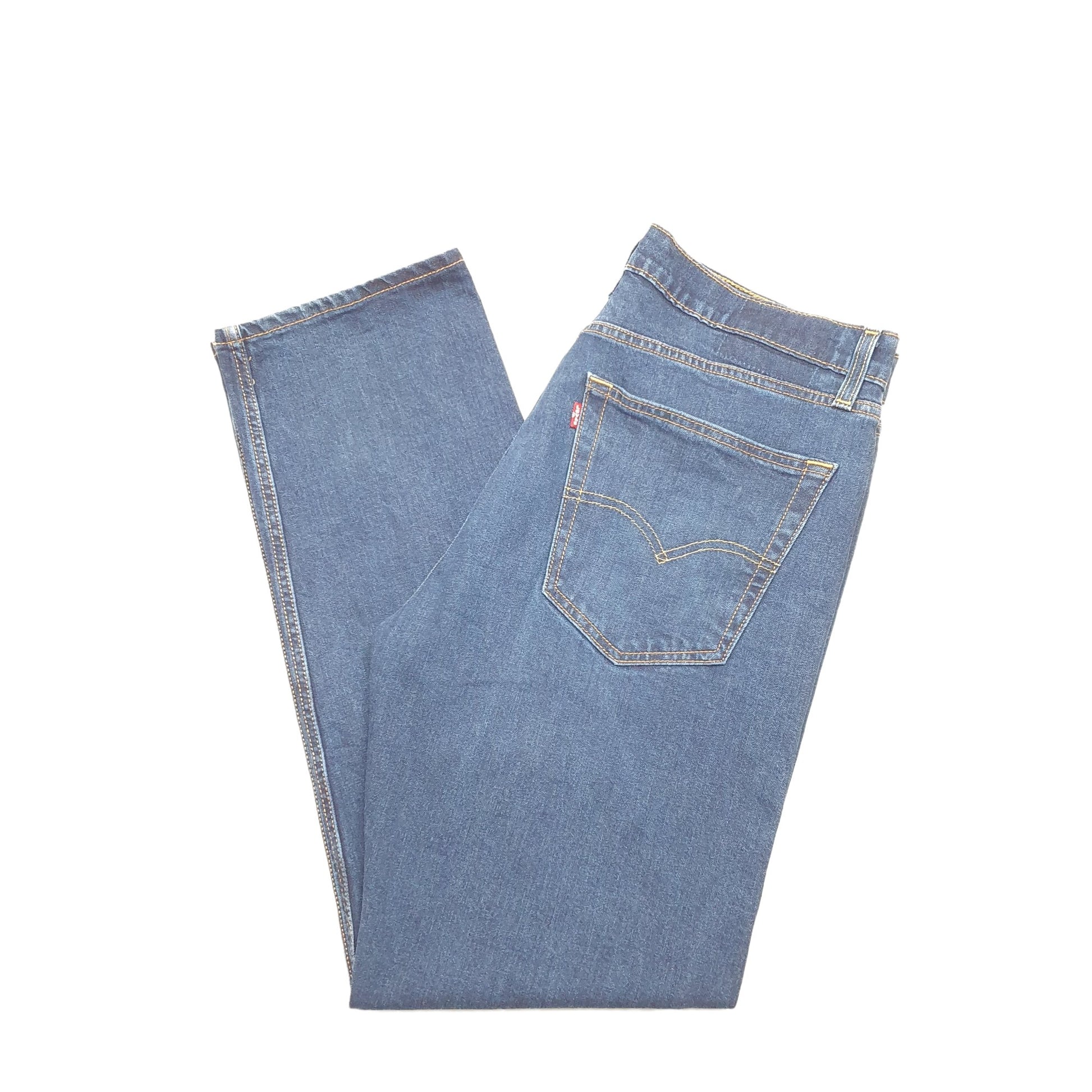 Levis Straight Regular Fit Jeans W35 L32 Blue