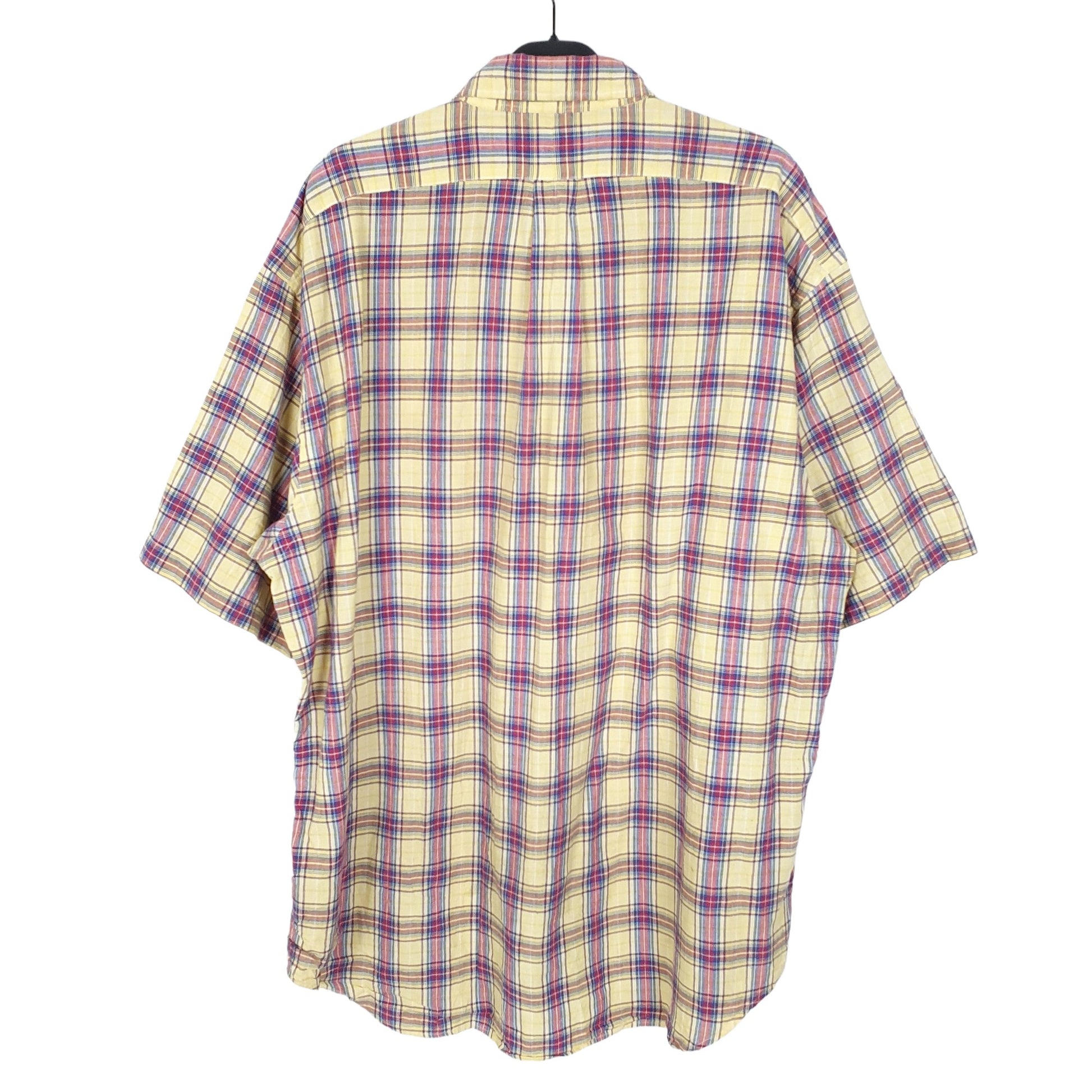 Ralph Lauren Short Sleeve Blake Fit Check Shirt Yellow