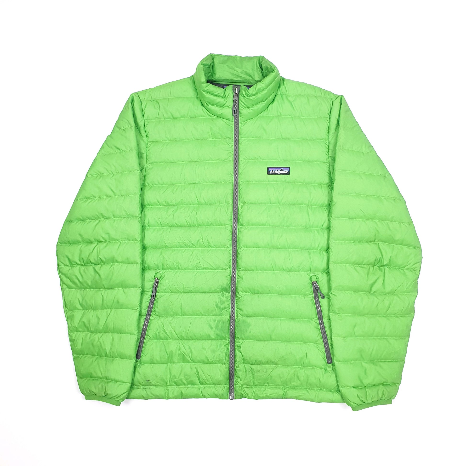 Mens Patagonia Goose Down Puffer Jacket Green