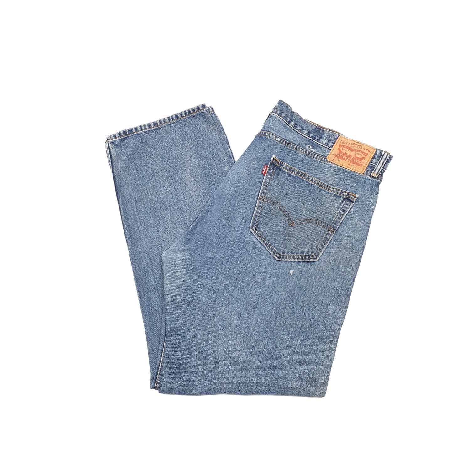 Levis 505 Regular Fit Jeans W42 L32 Blue
