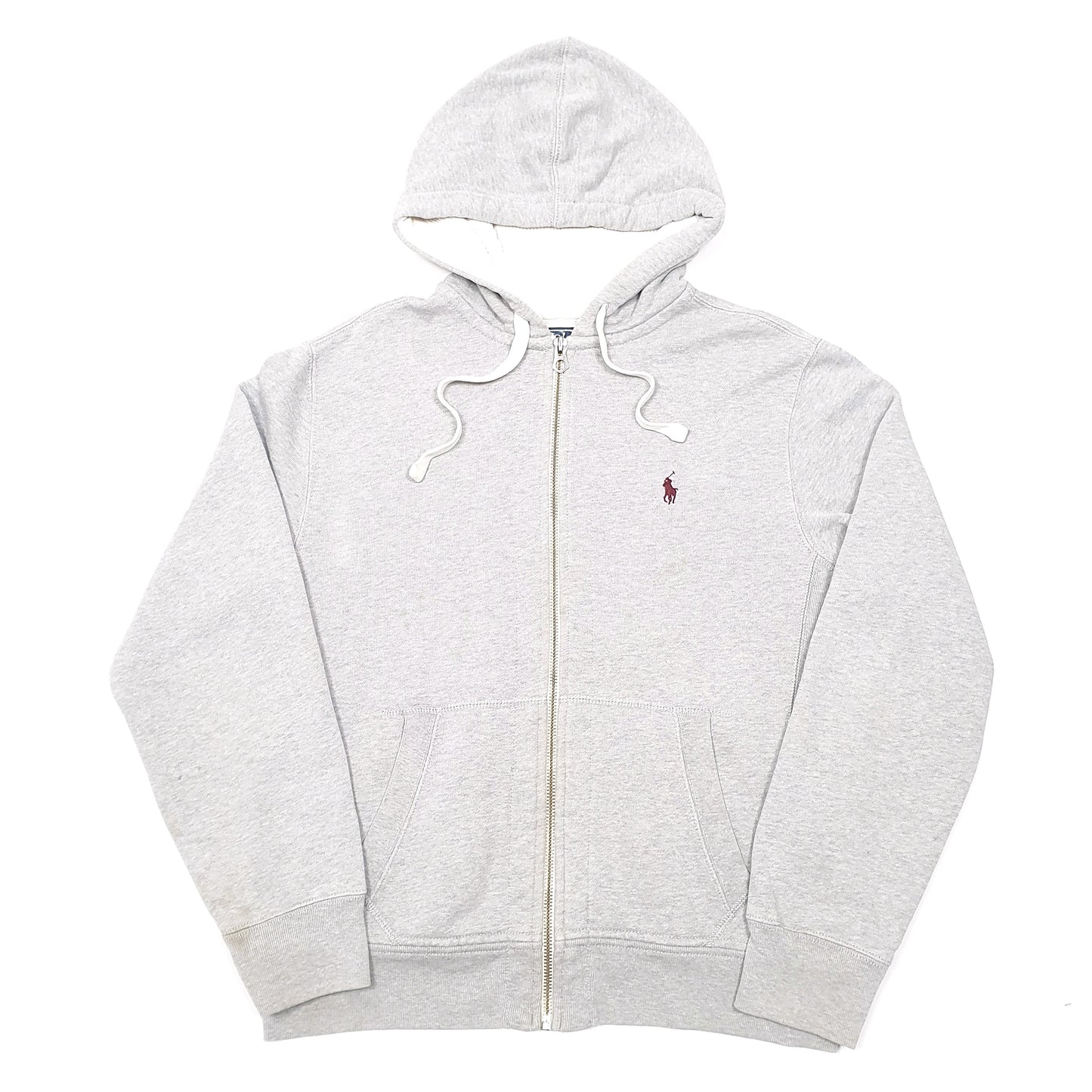 Mens Grey Polo Ralph Lauren Hoodie Full Zip Jumper