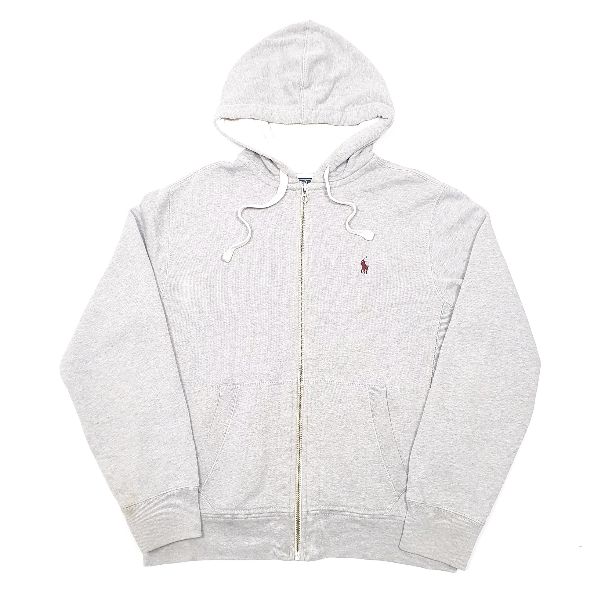 Mens Polo Ralph Lauren Grey Full Zip Hoodie Jumper M – Bundl Clothing