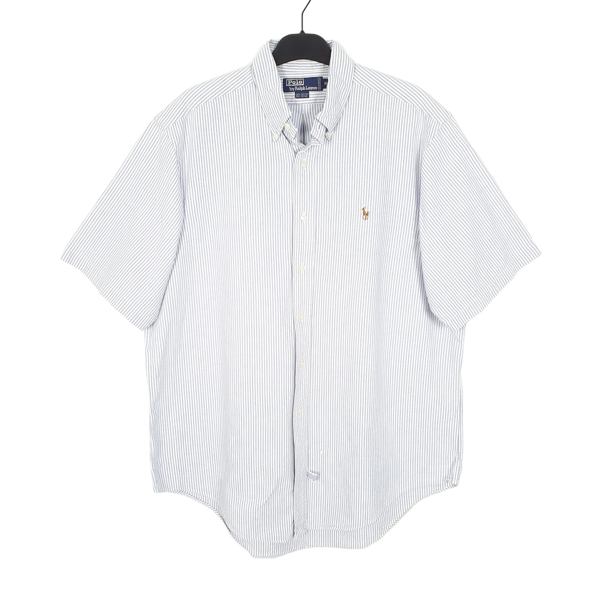 Ralph Lauren Short Sleeve Regular Fit Striped Shirt Blue