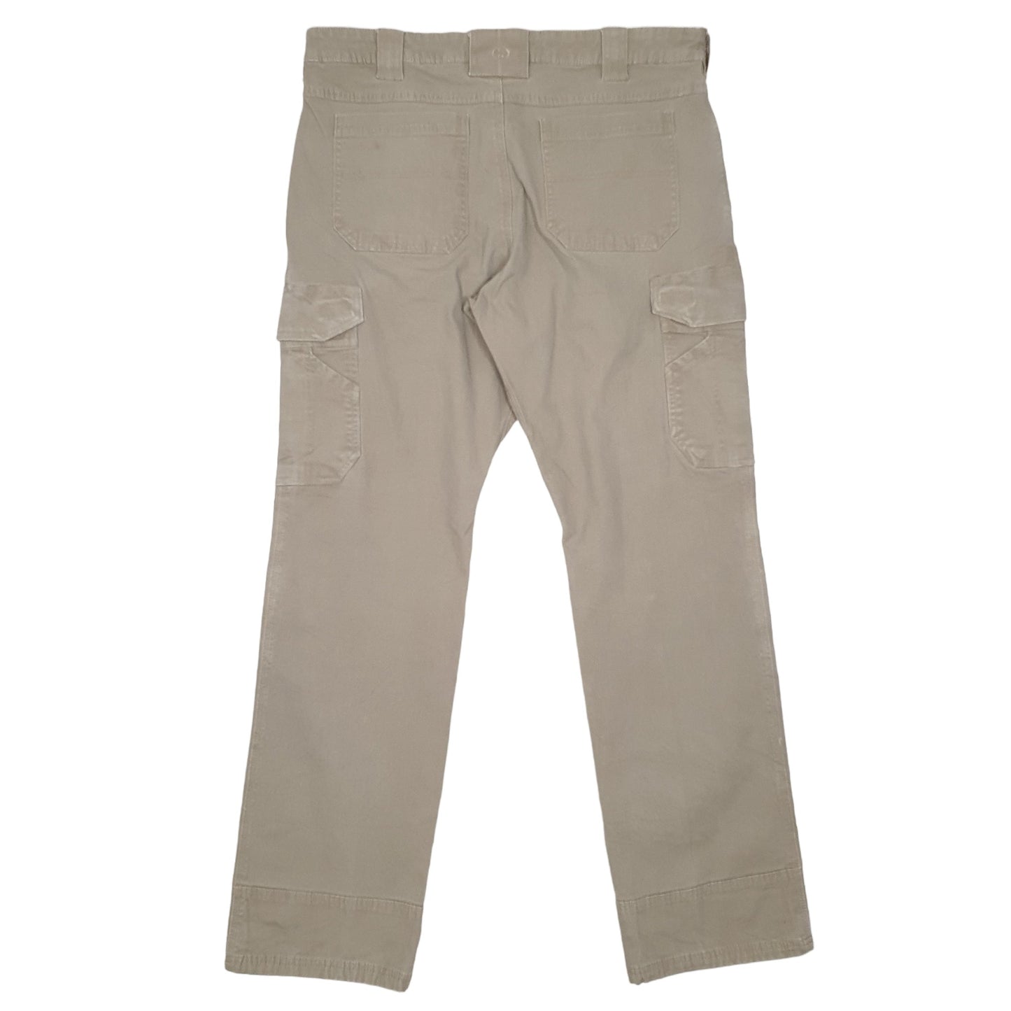 Mens Beige Lincoln Outfitters Combat Pants Stretch Cargo Trousers