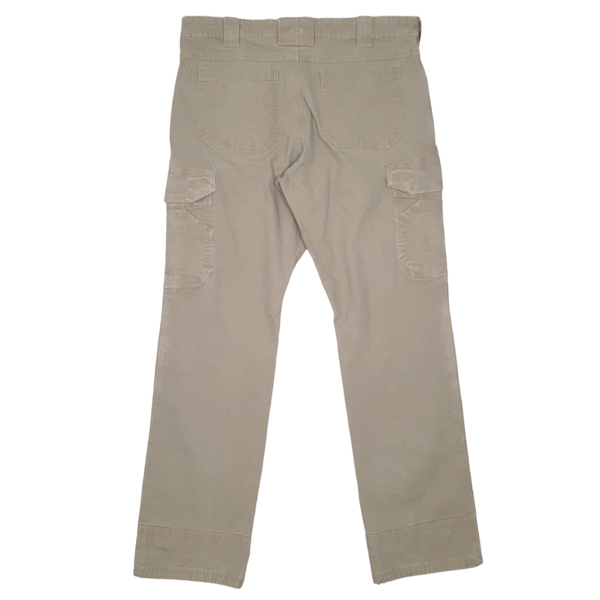 Mens Beige Lincoln Outfitters Combat Pants Stretch Cargo Trousers
