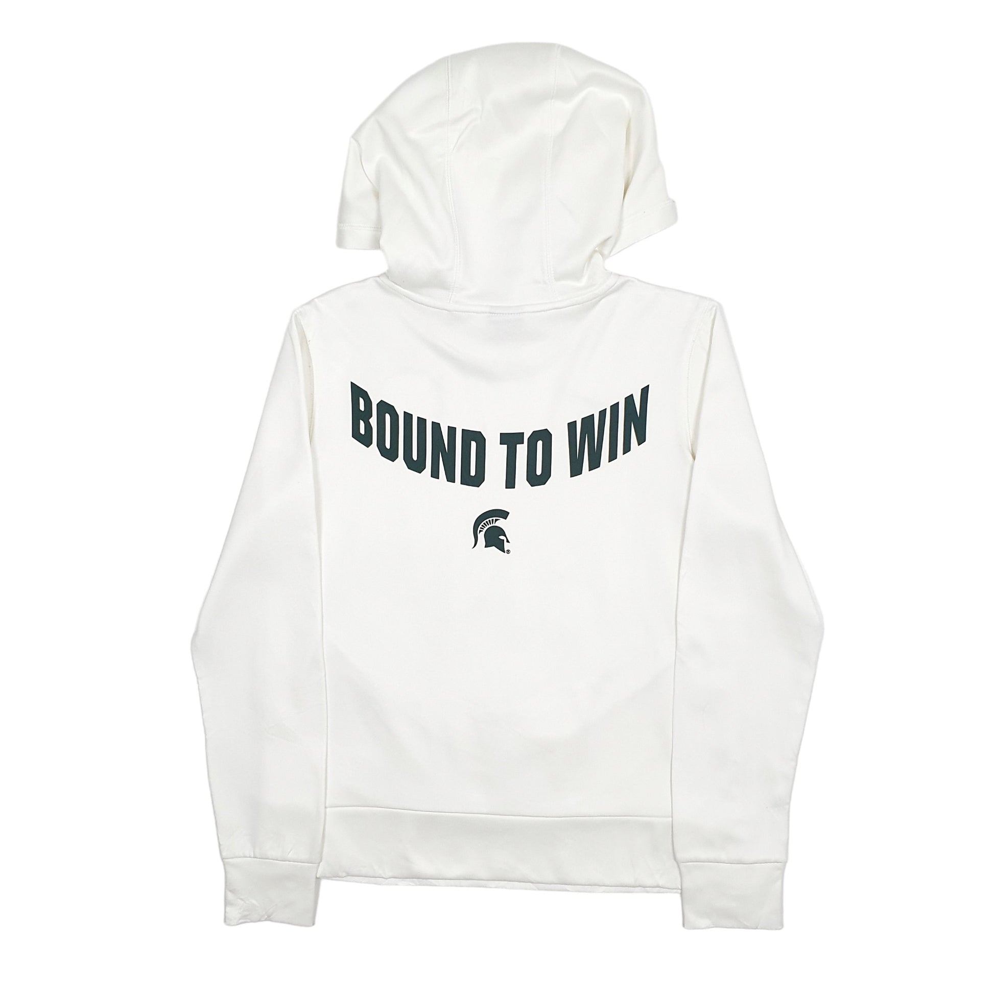 Womens White Nike USA College Michigan State Spartans Hoodie Jumper