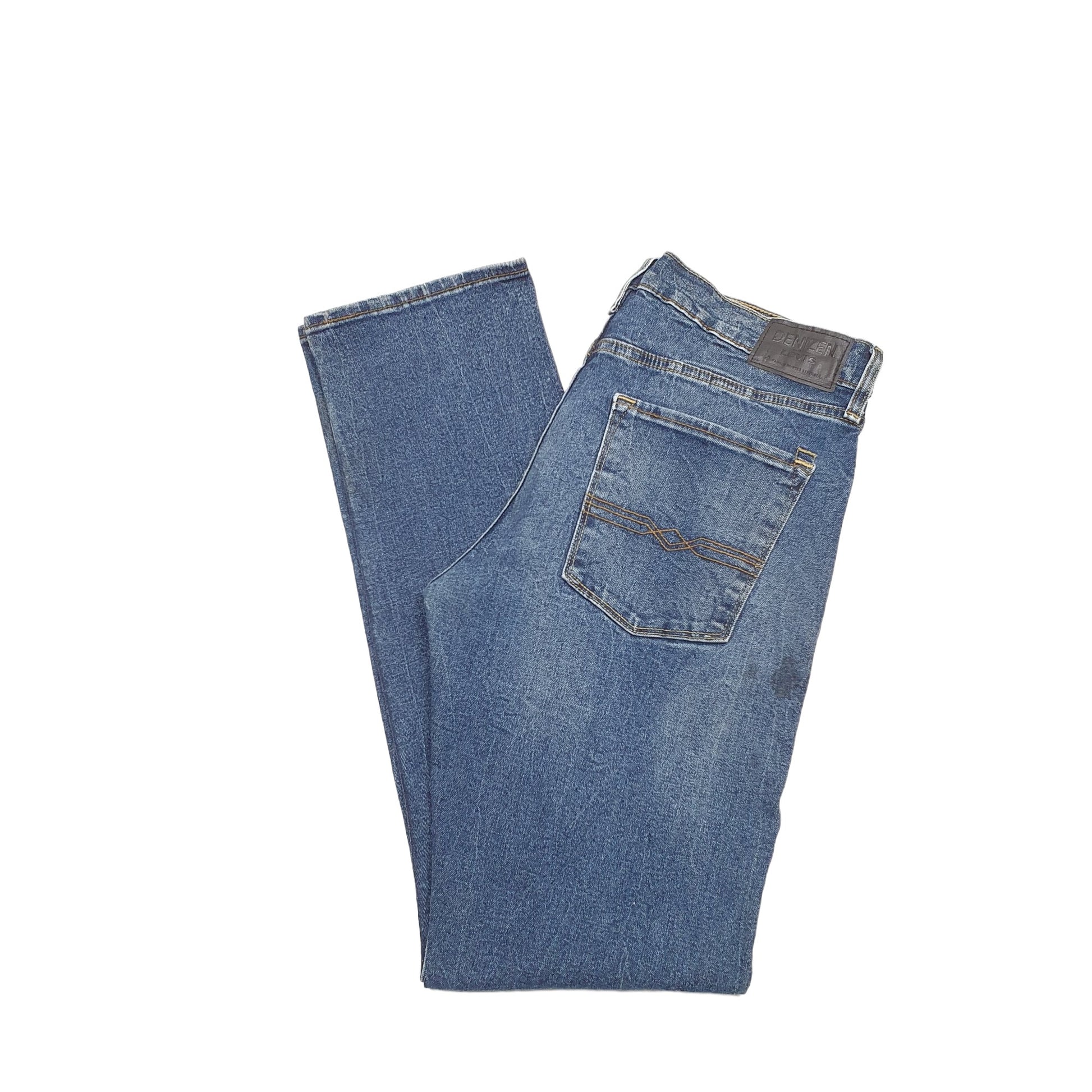 Levis Denizen Slim Fit Straight Jeans W34 L33 Blue