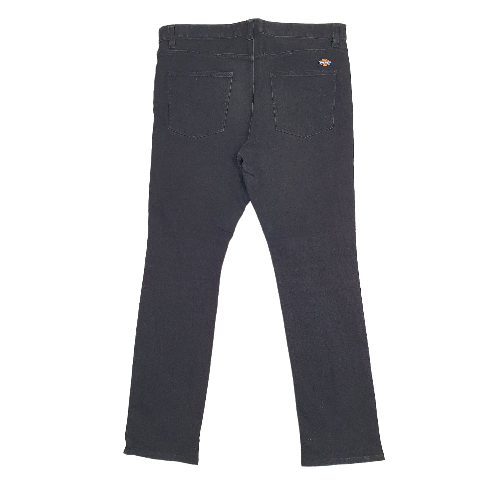 Mens Black Dickies Stretch Fit Carpenter Trousers