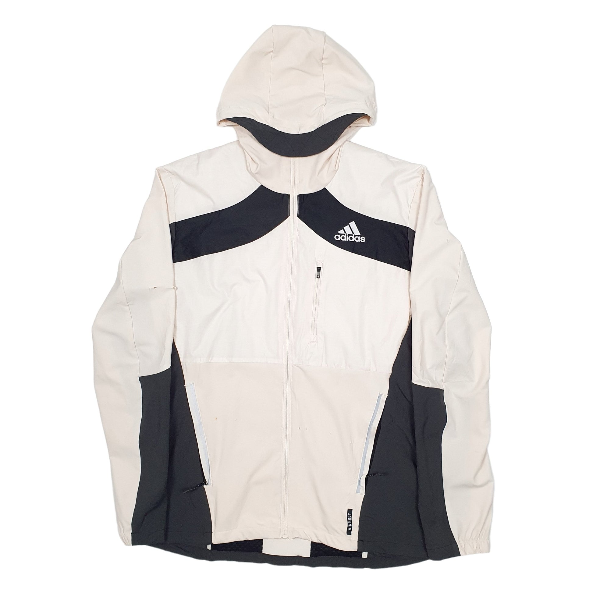 Womens Cream Adidas Active Running Sports  Coat